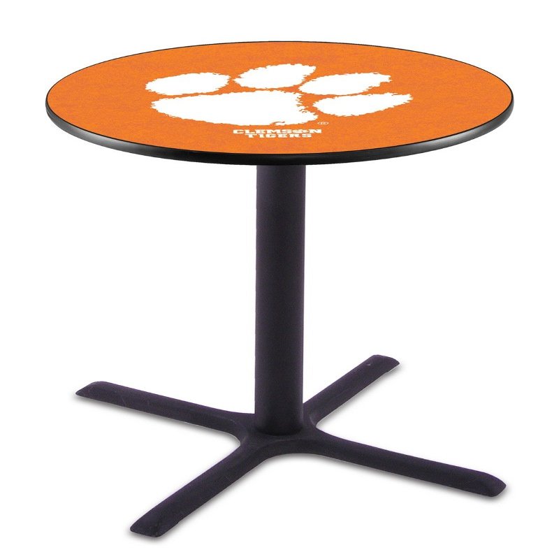 HBS L211-36" Black Wrinkle Clemson Pub Table by Holland Bar Stool Co.