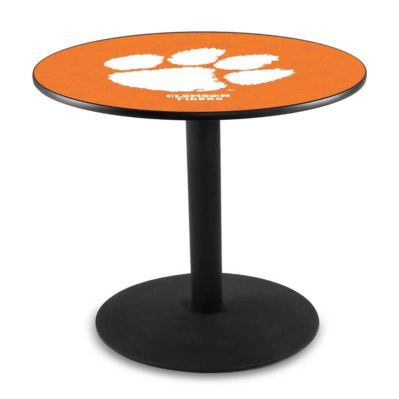 HBS L214-36" Black Wrinkle Clemson Pub Table by Holland Bar Stool Co.