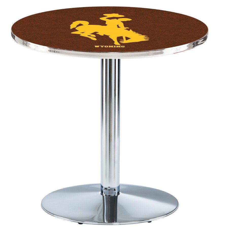 HBS L214-42" Chrome Wyoming Pub Table by Holland Bar Stool Co.