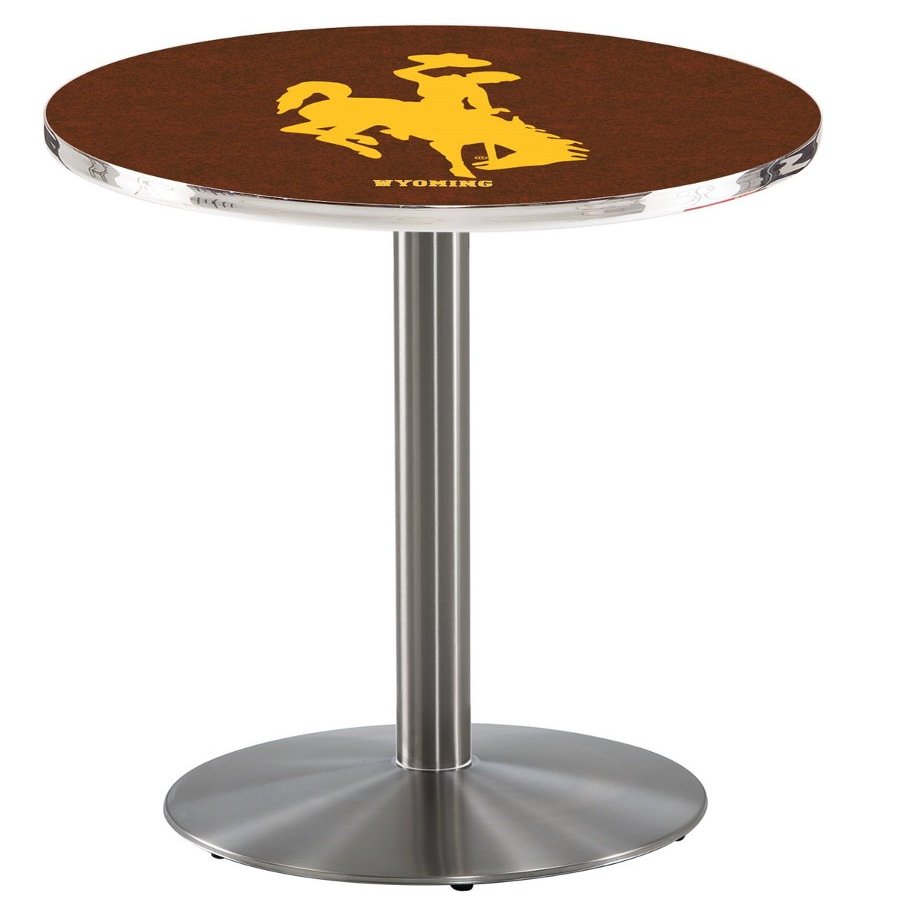 HBS L214-42" Stainless Steel Wyoming Pub Table by Holland Bar Stool Co.