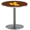 HBS L214-42" Stainless Steel Wyoming Pub Table by Holland Bar Stool Co. view 1