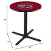 HBS L211-36" Black Wrinkle South Carolina Pub Table by Holland Bar Stool Co. view 2