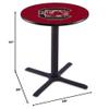 HBS L211-42" Black Wrinkle South Carolina Pub Table by Holland Bar Stool Co. view 2