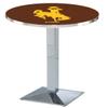 Holland Bar Stool Co. L217-36" Chrome Wyoming Pub Table view 1