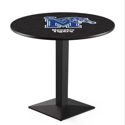 HBS L217-42" Black Wrinkle Memphis Pub Table by Holland Bar Stool Co.