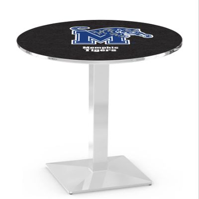 HBS L217-36" Chrome Memphis Pub Table by Holland Bar Stool Co.