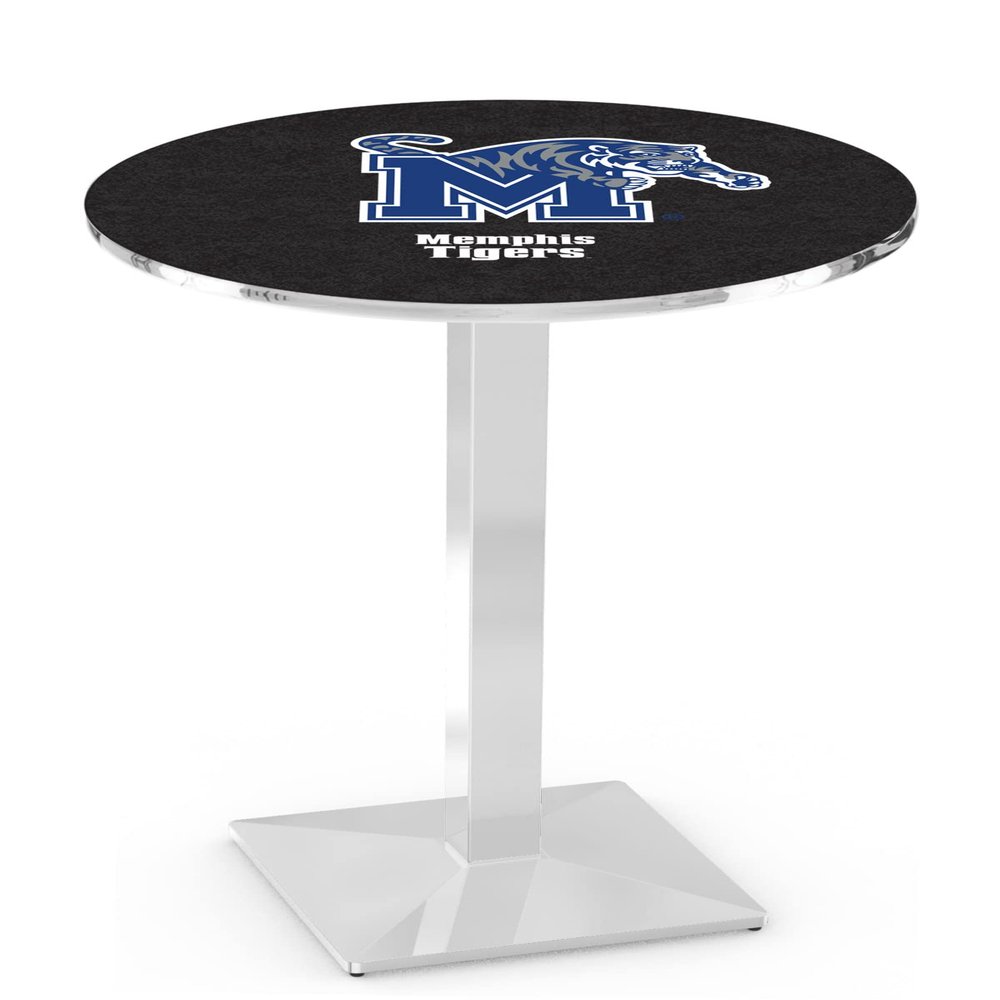 HBS L217-36" Chrome Memphis Pub Table by Holland Bar Stool Co.