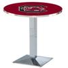 HBS L217-36" Chrome South Carolina Pub Table by Holland Bar Stool Co. view 1