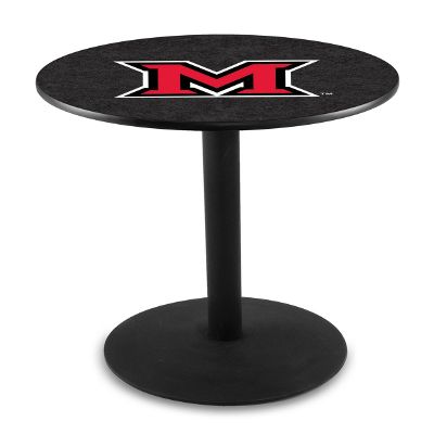 HBS L214-42" Black Wrinkle Miami (OH) Pub Table by Holland Bar Stool Co.