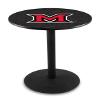 HBS L214-42" Black Wrinkle Miami (OH) Pub Table by Holland Bar Stool Co. view 1