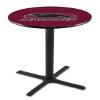 Holland Bar Stool Co. L211-36" Black Wrinkle Southern Illinois Pub Table view 1
