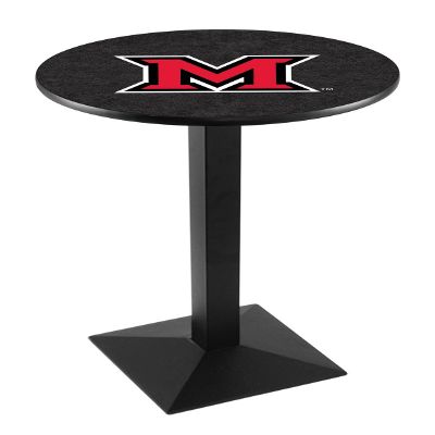 Holland Bar Stool Co. L217-36" Black Wrinkle Miami (OH) Pub Table