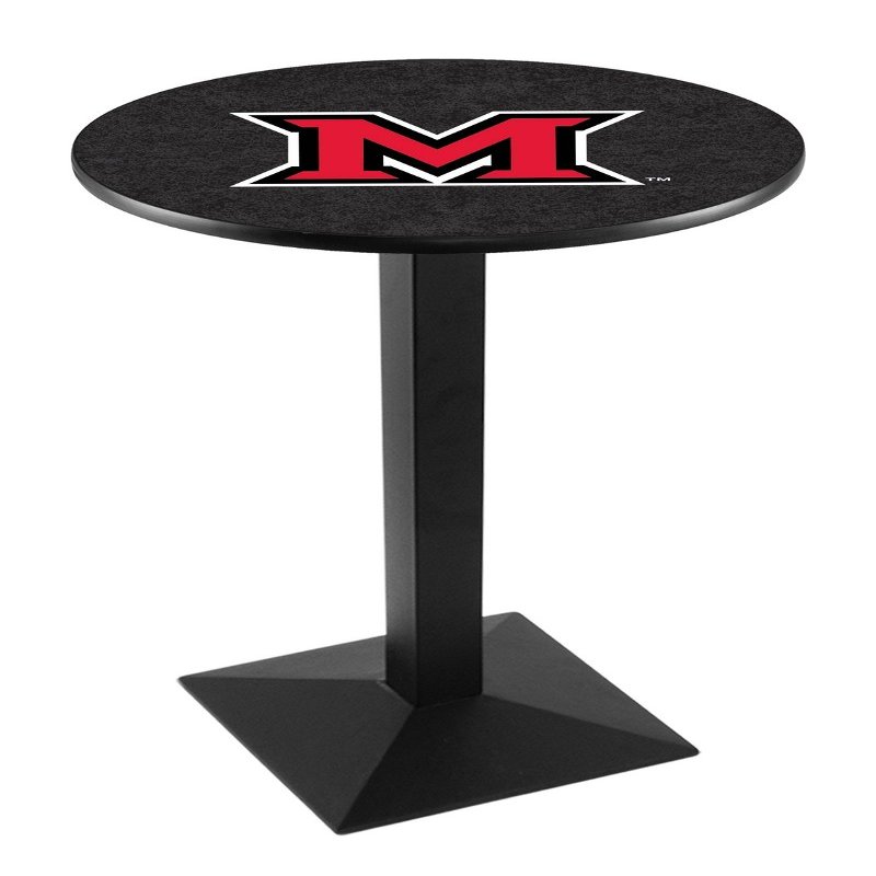 Holland Bar Stool Co. L217-36" Black Wrinkle Miami (OH) Pub Table