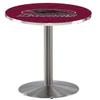 HBS L214-36" Stainless Steel Southern Illinois Pub Table by Holland Bar Stool Co. view 1