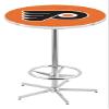 HBS Philadelphia Flyers (Orange Background) Officially Licensed L216 Pub Table - NHL - 28" Top view 1