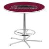 Holland Bar Stool Co. L216-42" Chrome Southern Illinois Pub Table view 1