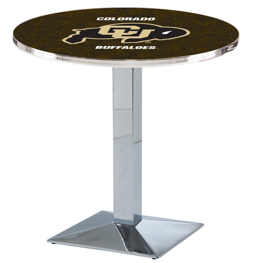 HBS L217-42" Chrome Colorado Pub Table by Holland Bar Stool Co.