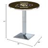 HBS L217-42" Chrome Colorado Pub Table by Holland Bar Stool Co. view 2