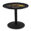 HBS L214-36" Black Wrinkle Southern Miss Pub Table by Holland Bar Stool Co. view 1