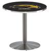 HBS L214-42" Stainless Steel Southern Miss Pub Table by Holland Bar Stool Co.