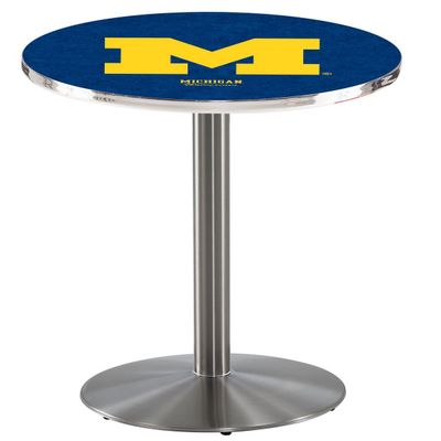 HBS L214-36" Stainless Steel Michigan Pub Table by Holland Bar Stool Co.