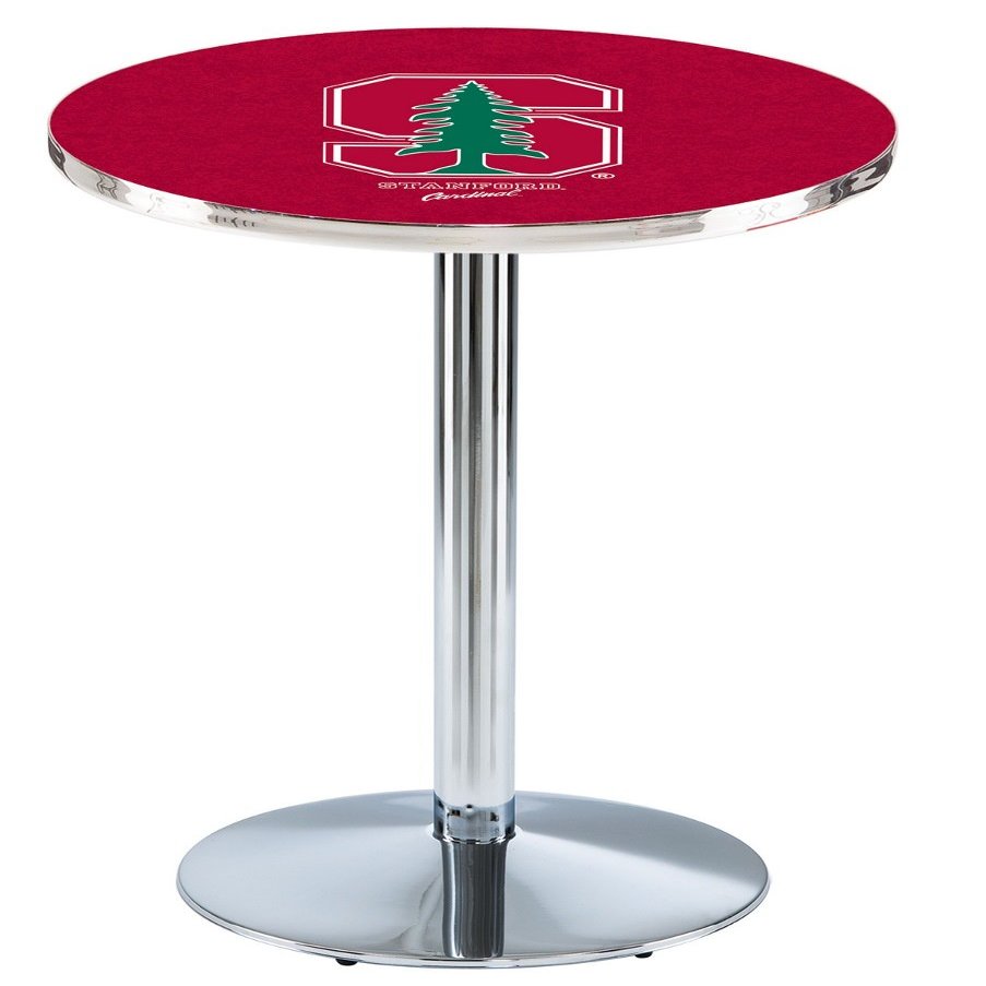 HBS L214-42" Chrome Stanford Pub Table by Holland Bar Stool Co.