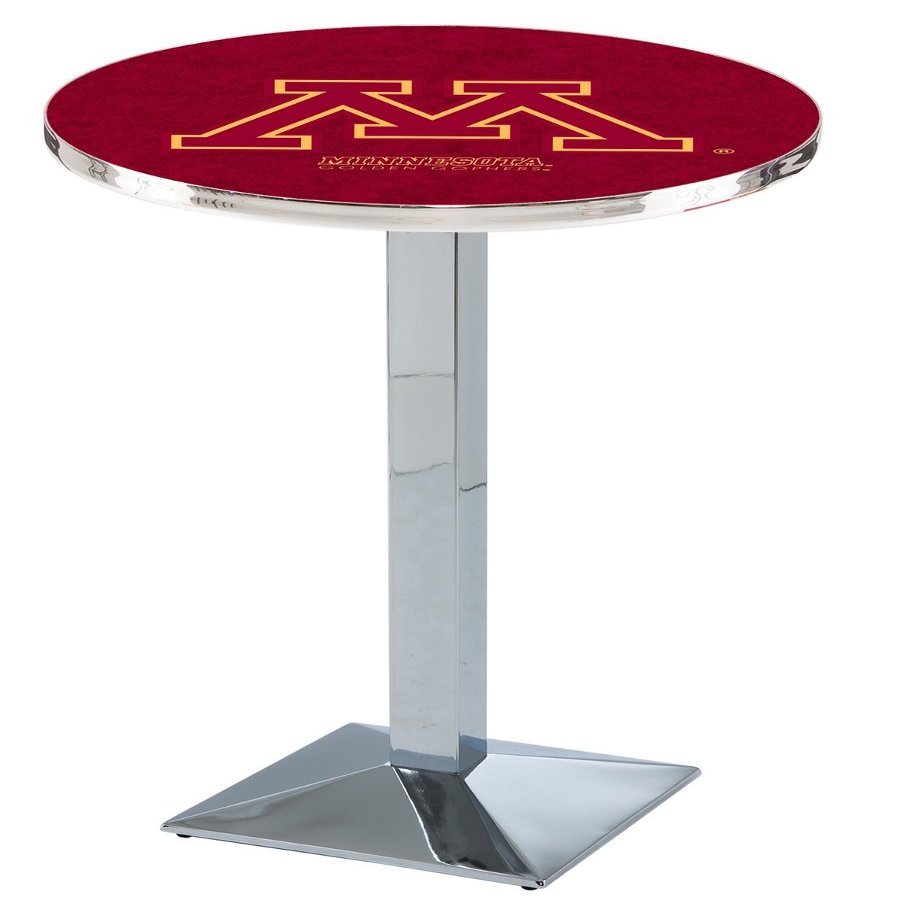 HBS L217-36" Chrome Minnesota Pub Table by Holland Bar Stool Co.