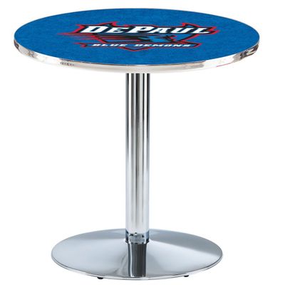 HBS L214-42" Chrome DePaul Pub Table by Holland Bar Stool Co.