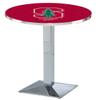 HBS L217-36" Chrome Stanford Pub Table by Holland Bar Stool Co. view 1