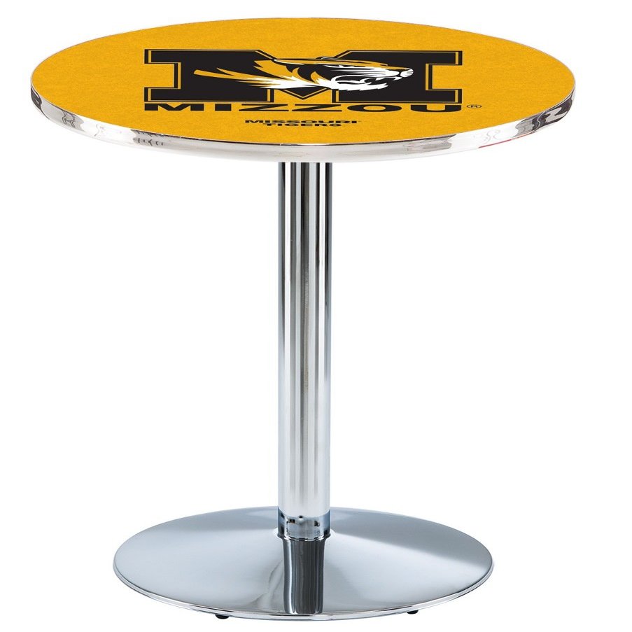 HBS L214-42" Chrome Missouri Pub Table by Holland Bar Stool Co.