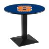 Holland Bar Stool Co. L217-42" Black Wrinkle Syracuse Pub Table view 1