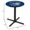 Holland Bar Stool Co. L211-42" Black Wrinkle Montana State Pub Table view 2