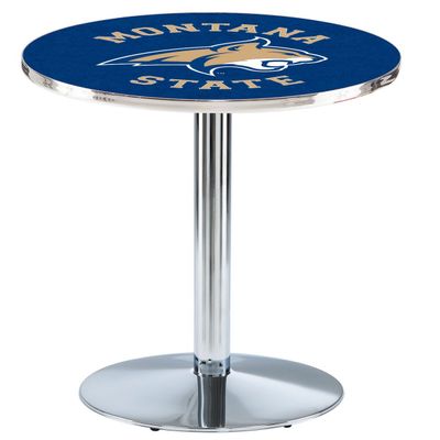 HBS L214-36" Chrome Montana State Pub Table by Holland Bar Stool Co.