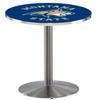 Holland Bar Stool Co. L214-42" Stainless Steel Montana State Pub Table view 1