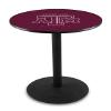 HBS L214-42" Black Wrinkle Texas A&M Pub Table by Holland Bar Stool Co. view 1