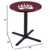 Holland Bar Stool Co. L211-42" Black Wrinkle Montana Pub Table view 2