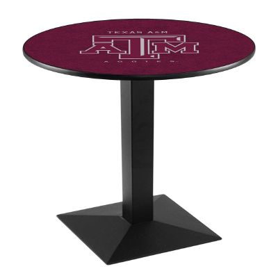 Holland Bar Stool Co. L217-42" Black Wrinkle Texas A&M Pub Table