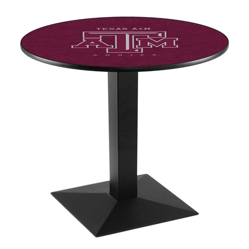 Holland Bar Stool Co. L217-42" Black Wrinkle Texas A&M Pub Table