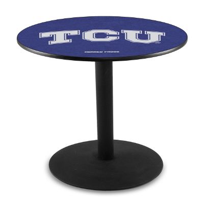 HBS L214-36" Black Wrinkle TCU Pub Table by Holland Bar Stool Co.