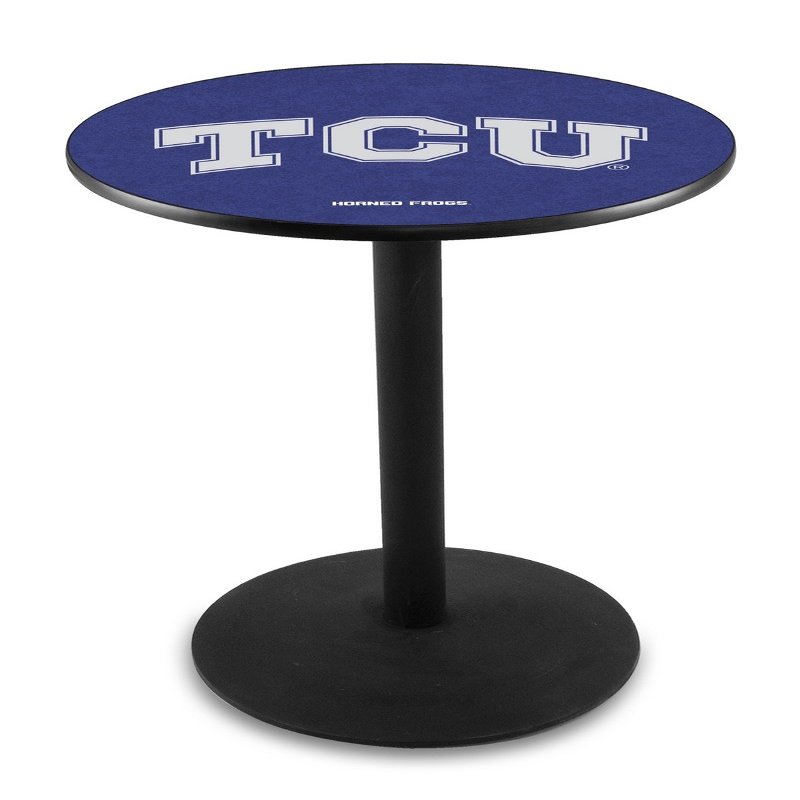 HBS L214-36" Black Wrinkle TCU Pub Table by Holland Bar Stool Co.