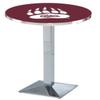 HBS L217-36" Chrome Montana Pub Table by Holland Bar Stool Co. view 1