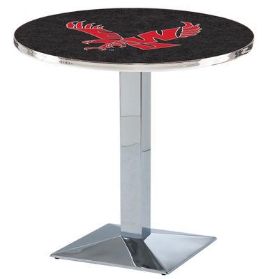 HBS L217-36" Chrome Eastern Washington Pub Table by Holland Bar Stool Co.
