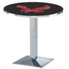 HBS L217-36" Chrome Eastern Washington Pub Table by Holland Bar Stool Co. view 1