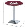 HBS L217-42" Chrome Montana Pub Table by Holland Bar Stool Co. view 2
