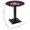 Holland Bar Stool Co. L217-36" Black Wrinkle East Carolina Pub Table view 2