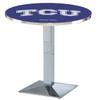 HBS L217-42" Chrome TCU Pub Table by Holland Bar Stool Co. view 1