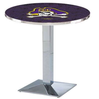 HBS L217-42" Chrome East Carolina Pub Table by Holland Bar Stool Co.