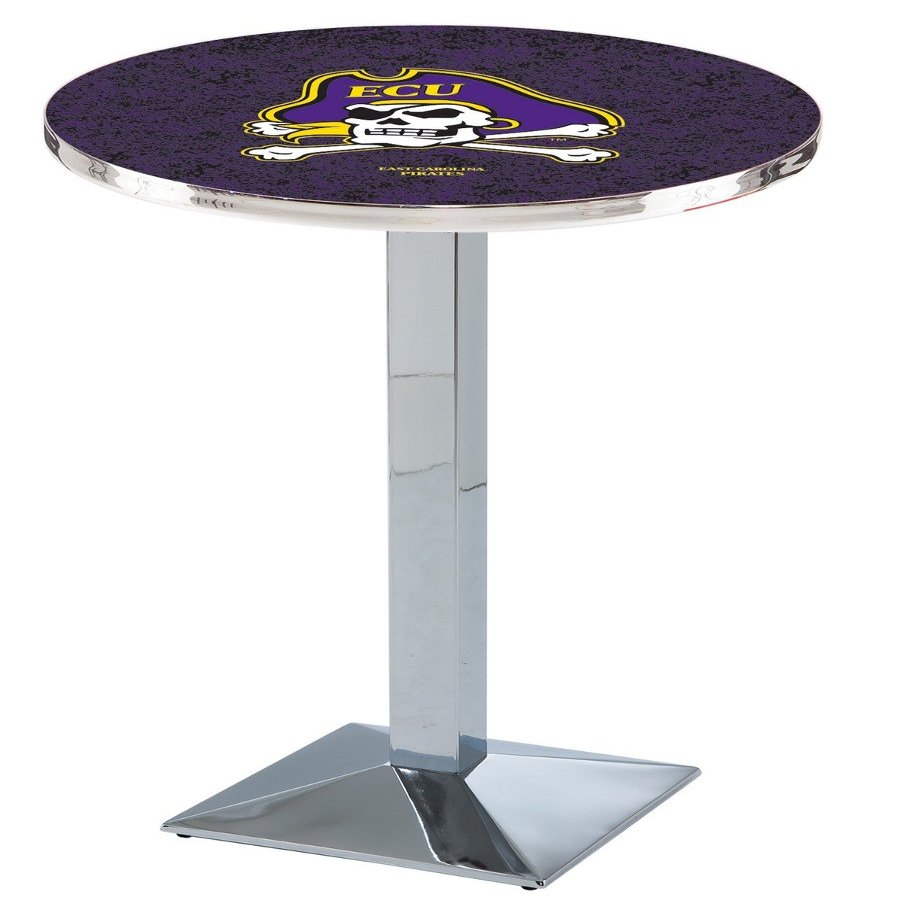 HBS L217-42" Chrome East Carolina Pub Table by Holland Bar Stool Co.