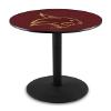 HBS L214-42" Black Wrinkle Texas State Pub Table by Holland Bar Stool Co. view 1