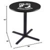 Holland Bar Stool Co. L211-42" Black Wrinkle POW/MIA Pub Table view 2